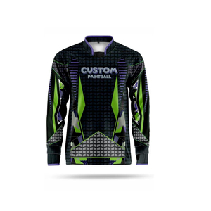 Mens <b>Paintball</b> Jersey 220 Gsm Premium Polyester Breathable Moisture Wicking Padded Shoulder Elbow Panels Custom Logo Name Number - Product Image 2