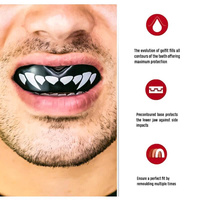 Protège-dents de boxe en silicone élastique non toxique, lavable, écologique, pour le sport, la boxe, le MMA, universel