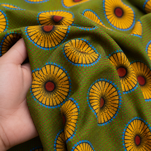 Tissu africain imprimé (Ankara) 100% coton peigné, respirant, écologique, couleurs personnalisées pour sacs et vêtements, vente en gros - Product Image 6