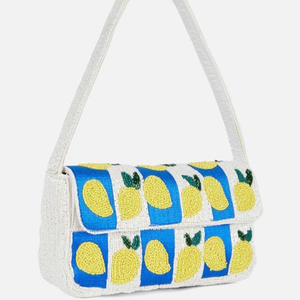 Sac à bandoulière brodé motif sirène, sac fourre-tout promotionnel personnalisé couleurs mélangées tendance - Product Image 3