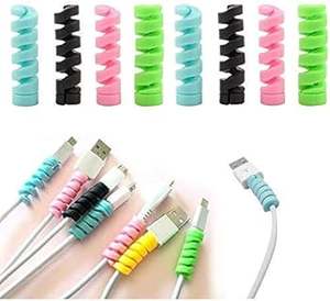 Protecteur de câble de charge en gros, protecteur de câble en caoutchouc spiralé pour câble de charge iPhone iPad, protecteurs de câbles - Product Image 3