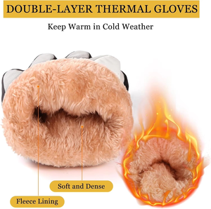 Guantes de Esquí para Hombre y Mujer, Guantes de Invierno con Pantalla Táctil, Impermeables, Cálidos para Clima Frío, Guantes para Snowboard - Product Image 3