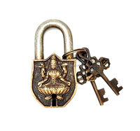 Ensemble de serrures et clés de style vintage à motif sculpté pour la sécurité domestique – Serrure de sécurité élégante en métal pour portes et armoires