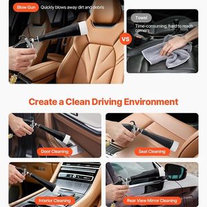 Pistola ad Aria Compressa per Auto a Rapida Dissoluzione, Rimuove Efficacemente Sporco e Polvere dalle Superfici - Product Image 3