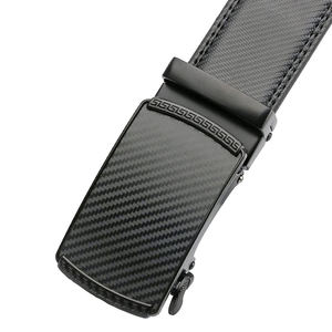Cinturón de Cuero Casual para Hombre con Textura de Cocodrilo y Hebilla de Acero Resistente, Elegante y Duradero - Product Image 3