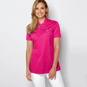 Túnica Elegante para Salón de Belleza y Spa, Cuello Mao, Uniforme para Esteticistas y Peluqueras - Product Image 6