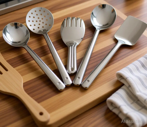 Ensemble de cuillères de cuisine en acier inoxydable écologiques, très demandées, pour la maison et l'hôtellerie - Product Image 6