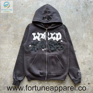 Sweat à capuche pour homme brodé de qualité supérieure - Automne Hiver - Logo personnalisé - Tissu polyester/coton respirant - Product Image 4