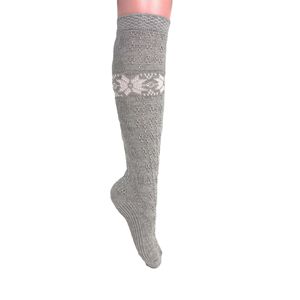 Chaussettes hautes en coton tricoté pour femmes, design original, 1 paire - Product Image 6