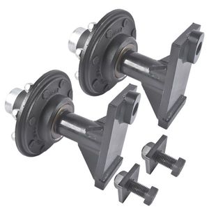 Heavy Duty 8000LB Caster Wheels Shipping Container 8 X 6.5 Lug Bolt on Hub Spindle Kit 8000LB Capacity - Product Image 5