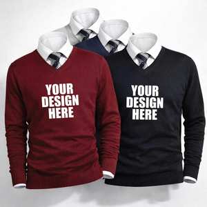 Sudadera extragrande personalizada al por mayor para hombre, de algodón grueso, estilo casual, con cuello redondo y manga larga, 330 g/m² - Product Image 2