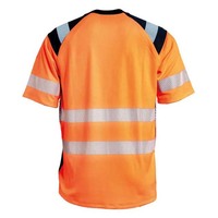 Chemise de travail haute visibilité pour homme, orange marine, bandes réfléchissantes, polyester, uniforme unisexe, nouveau design