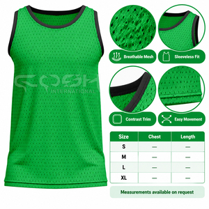 เสื้อบาสเก็ตบอลตาข่ายสีเขียว Cosh International Sorority Sisterhood แบบไม่มีแขน คอกลม ระบายอากาศได้ดี ผลิตจากโพลีเอสเตอร์ สำหรับทั้งชายและหญิง - Product Image 6