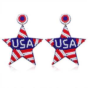 Pendientes elegantes y chic hechos a mano con cuentas, ligeros y modernos para mujer al mejor precio. - Product Image 4