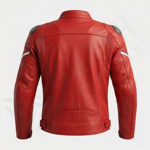 Chaqueta de Motociclista de Cuero Genuino para Hombre de la Mejor Calidad, Nueva Colección de Invierno, Chaquetas de Motocicleta con Protecciones Desmontables Personalizadas - Product Image 2