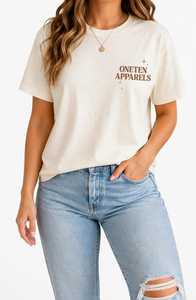 เสื้อยืดผู้หญิงฤดูร้อน ONE TEN Apparels สีกรมท่า ผ้าฝ้ายนุ่ม สวมใส่สบาย แขนสั้น ระบายอากาศได้ดี คุณภาพสูง ปรับแต่งโลโก้ได้ คอกลม - Product Image 1