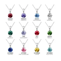 Jewelry Jewellery Premium Austrian Crystal Jewelry 925 Sterling Silver Colorful 12 Months Birthstone Necklace Destiny Jewellery