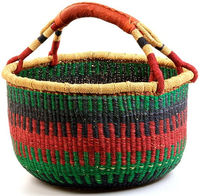 Nouveau best-seller Galaximex Bolga Basket en jonc de mer, multifonctionnel, pour rangement et décoration intérieure, design tendance, personnalisable