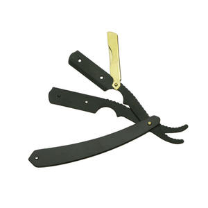 มีดโกนหนวด UBI Black Straight Edge Razor ใบมีดเหล็กคาร์บอนสูงแบบคมเดียว ระบบเปลี่ยนใบมีดได้ ออกแบบตามหลักสรีรศาสตร์ โกนได้อย่างแม่นยำ - Product Image 3