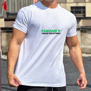 เสื้อยืดขนสัตว์ผู้ชาย 180GSM ระบายอากาศ แห้งเร็ว ป้องกันกลิ่น เสื้อยืดผ้าฝ้าย 100% - Product Image 5
