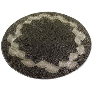 Posavasos con Diseño de Frutas Personalizados, Posavasos Hechos a Mano con Cuentas de Arroz, Posavasos con Diseño de Fresa, Sandía y Naranja, Juego de 4, Decoración de Mesa - Product Image 5