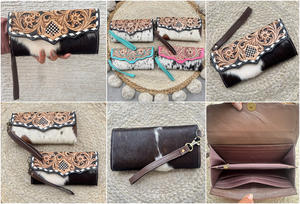 Carteras de Cuero Repujado a Mano al por Mayor de Fábrica, Fabricante OEM ODM, Tarjetero y Monedero para Mujer - Product Image 3