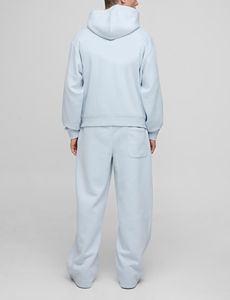 Conjunto Deportivo de Algodón 100% al por Mayor, Sudadera con Capucha y Pantalones Deportivos con Cordón Ajustable, Hombros Caídos, Logotipo Personalizado, 220g - Product Image 5