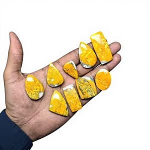 Cabujón de Jaspe Abeja Real 100% Natural, Gema Suelta Hecha a Mano de Alta Calidad para Joyería, Lote de Gemas de Cristal de Jaspe - Product Image 1