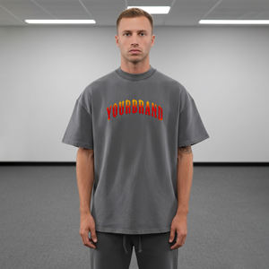 Camisetas Oversize para Hombre al por Mayor, Estilo Urbano, 100% Algodón Ecológico, Hombros Caídos, Logotipo Personalizado con Impresión DTF - Product Image 4