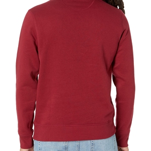 Unisex <b>Red</b> Solid Crew Neck Regular Fit Knitted Pullover Autumn <b>Sweatshirt</b> High Quality - Product Image 3