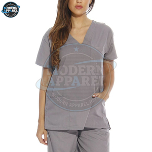 ชุดสครับสำหรับผู้หญิงเพื่อการดูแลสุขภาพ ให้ความสบายในการสวมใส่เป็นเวลานาน ช่วยปรับสมดุลการไหลเวียนของอากาศ และเคลื่อนไหวได้ง่ายในสภาพแวดล้อมทางการแพทย์ที่มีความวุ่นวาย - Product Image 3