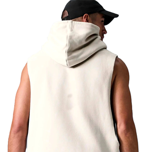 Winter <b>Workout</b> Gym <b>Hoodie</b> for Men 100% Cotton Solid Pocket Casual Breathable Sleeveless Wholesale Vests & Waistcoats - Product Image 5