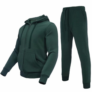 Conjunto de Ropa Deportiva de Invierno de Primera Calidad con Sudadera con Capucha y Cremallera Completa, Diseño Sólido, para Gimnasio y Correr, Conjunto de Ropa de Verano - Product Image 3