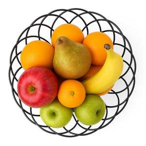 Panier de rangement contemporain en métal noir, organisateur de placard élégant - Product Image 6