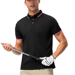 Polos casuales para hombre, tallas grandes, manga corta, transpirables, ropa de golf, deportivos, poliéster, algodón, polos bordados para hombre - Product Image 3