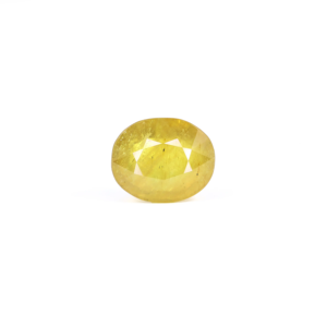 8.7 Carat Oval Cut Yellow Sapphire Loose Gemstone for Fine Jewelry - Product Image 1