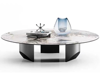 Table basse extensible en acier inoxydable doré de conception italienne pour salon, plateau en verre trempé, luxe moderne