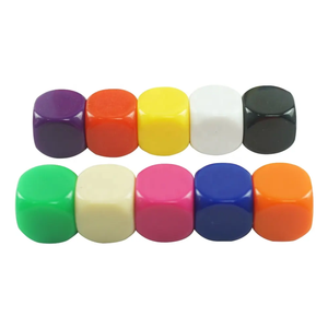 <b>Resin</b> <b>Crafts</b> Rounded Blank Acrylic Dice Cube 12mm 14mm 16mm 20mm Six Sided Dice DIY Craft Counting Tool - Product Image 3