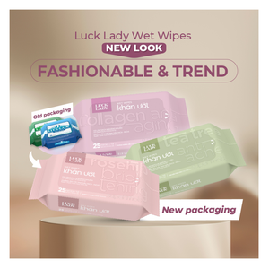 Toallitas Húmedas Luck Lady para Higiene e Cuidado de la Piel, 25 Unidades, Fragancia Natural, Portátiles, No Tejidas, Paquete de Bolsillo, Desechables, Toallitas Íntimas - Product Image 1