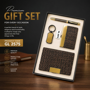 Premium Corporate Gift Set Featuring A5 Notebook <b>Metal</b> Pen <b>Card</b> <b>Holder</b> Keychain For Executive Client Employee Office Use - Product Image 4