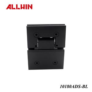 180 Degree Modern Design <b>Square</b> Brushed Nickel <b>Adjustable</b> Solid Brass Shower Door Hinge for Bedroom Kitchen Bathroom - Product Image 3