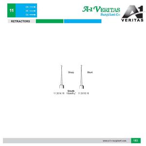 Graefe Quirúrgico Reutilizable de Acero Inoxidable, Retractor de Gancho Afilado/Amortiguado de 16cm para Cirugía Ocular |   Kit de sutura, instrumento médico - Product Image 5