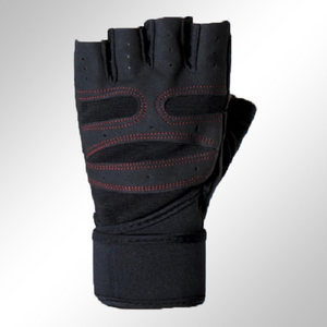 Lightweight Professional Wholesale Custom Half-finger PU Leather Weightlifting <b>Gloves</b> for Men-Waterproof Breathable Closure Gym - Product Image 5