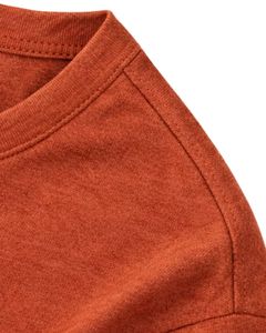 Ensemble de salon pour femmes orange rouille, t-shirt à manches courtes et short, ensemble de pyjama décontracté d'été, coton respirant doux, tenue en deux pièces - Product Image 5