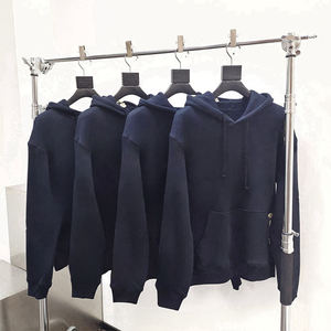 Ventes en gros de sweats à capuche en molleton français de haute qualité 100% coton, coupe classique, logo personnalisé, impression en relief, sweats à capuche streetwear pour hommes - Product Image 4