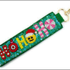 Llavero de alta calidad con bordado a mano de cuentas, diseño único, patrón floral, con cuentas de semillas, aceptamos pedidos. - Product Image 2