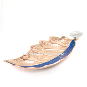 Tazón de Metal con Diseño de Hojas, Recubierto de Cobre, de Alta Calidad, Apto para Alimentos, para Fiestas, Bodas, Festivales, Platos y Tazones Clásicos - Product Image 1