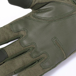 Gants tactiques en cuir pleine main de haute qualité pour les sports de plein air, le cyclisme, la chasse, l'entraînement - Antidérapants et compatibles avec les écrans tactiles - Product Image 5