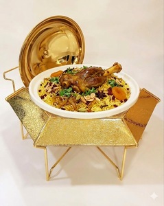 Premium Stainless Steel 6Qt Chafing Dish Set 4-Piece <b>Buffet</b> <b>Server</b> with Glass Lid at Affordable Price - Product Image 3