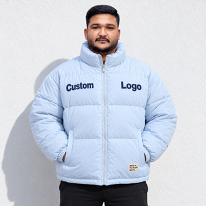 Veste matelassée à capuche personnalisée Rexfit Sports, unisexe, manteau d'hiver surdimensionné, chaud, coupe-vent, respirant, streetwear, vêtements d'extérieur, OEM - Product Image 1